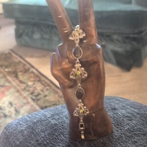 VTG Tiger Eye And Peridot Bracelet